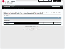 Tablet Screenshot of notifierknowledge.com